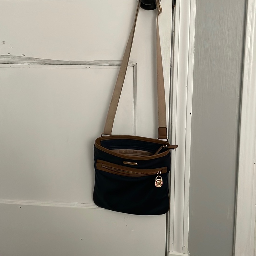 Michael Kors Kempton nylon Navy blue crossbody bag